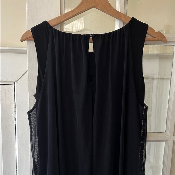 Calvin Klein Black Mini Dress, body con with sheer bubble - Picture 8 of 12